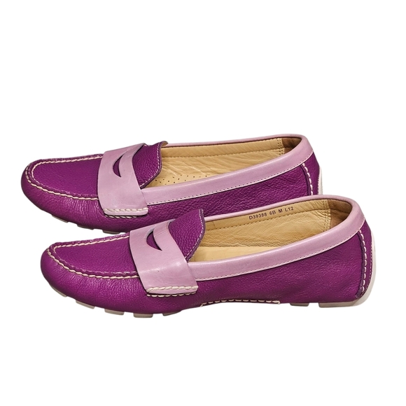 Cole Haan Nike Air Sadie Driver Penny Loafers Purple/Lilac Combo - Picture 1 of 5